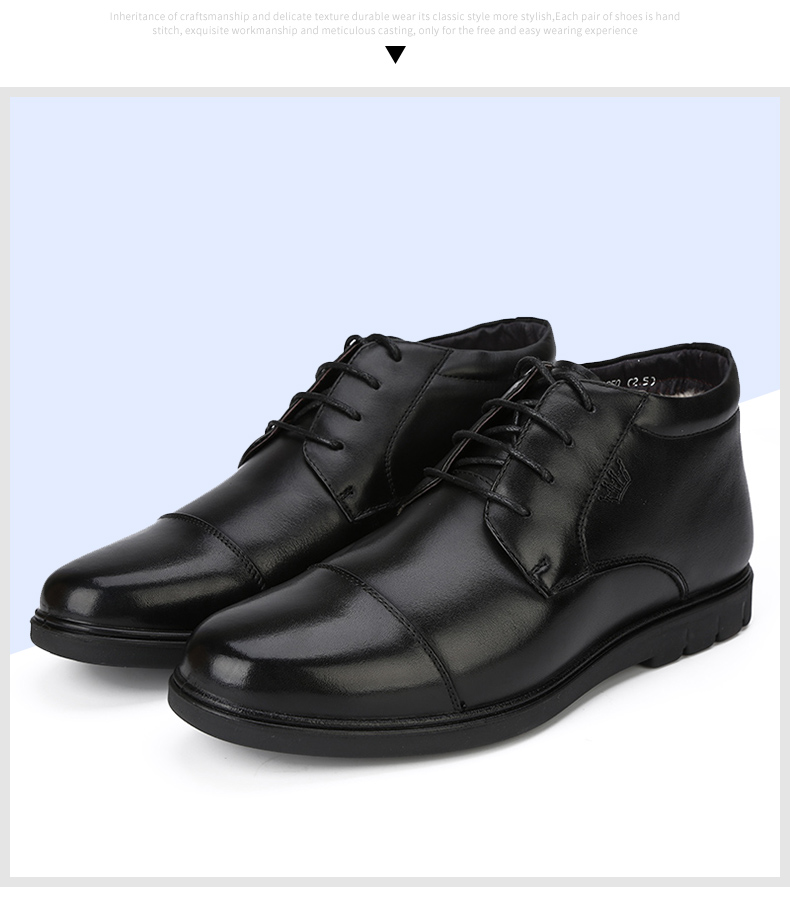 3516皇家棉靴短靴加绒系带男靴子冬季休闲男鞋m3536黑色44