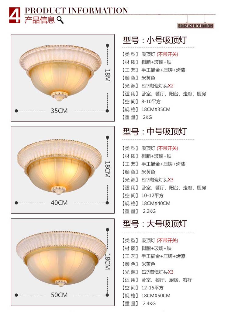 卧室吸顶灯卧室灯欧式吸顶灯led温馨创意灯具圆形厨房间灯饰美式田园阳台玄关过道走廊吸顶灯 40cm 中号