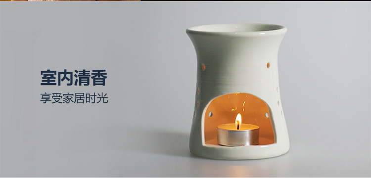 amojoy香薰精油炉无烟无味蜡烛4h 健康熏香茶蜡耐燃烧净化空气