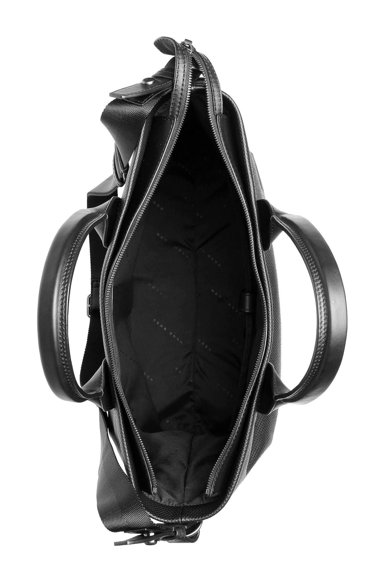 hugo boss男款手提包 小牛皮 拉链 斜纹 50292452