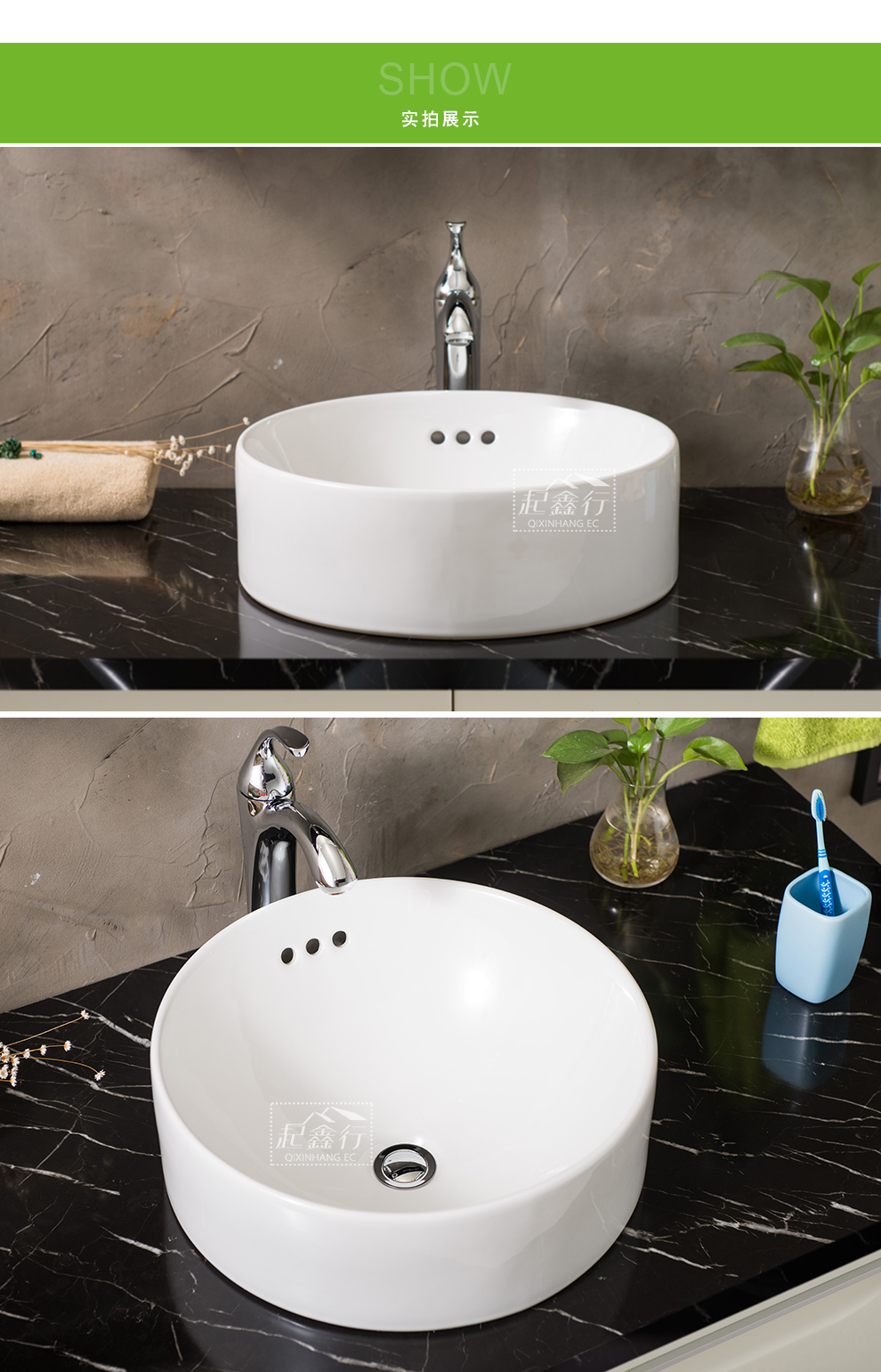 科勒面盆(kohler) 圆形乔司时尚碗盆 洗脸盆 台上盆 k-14800t-0 单独