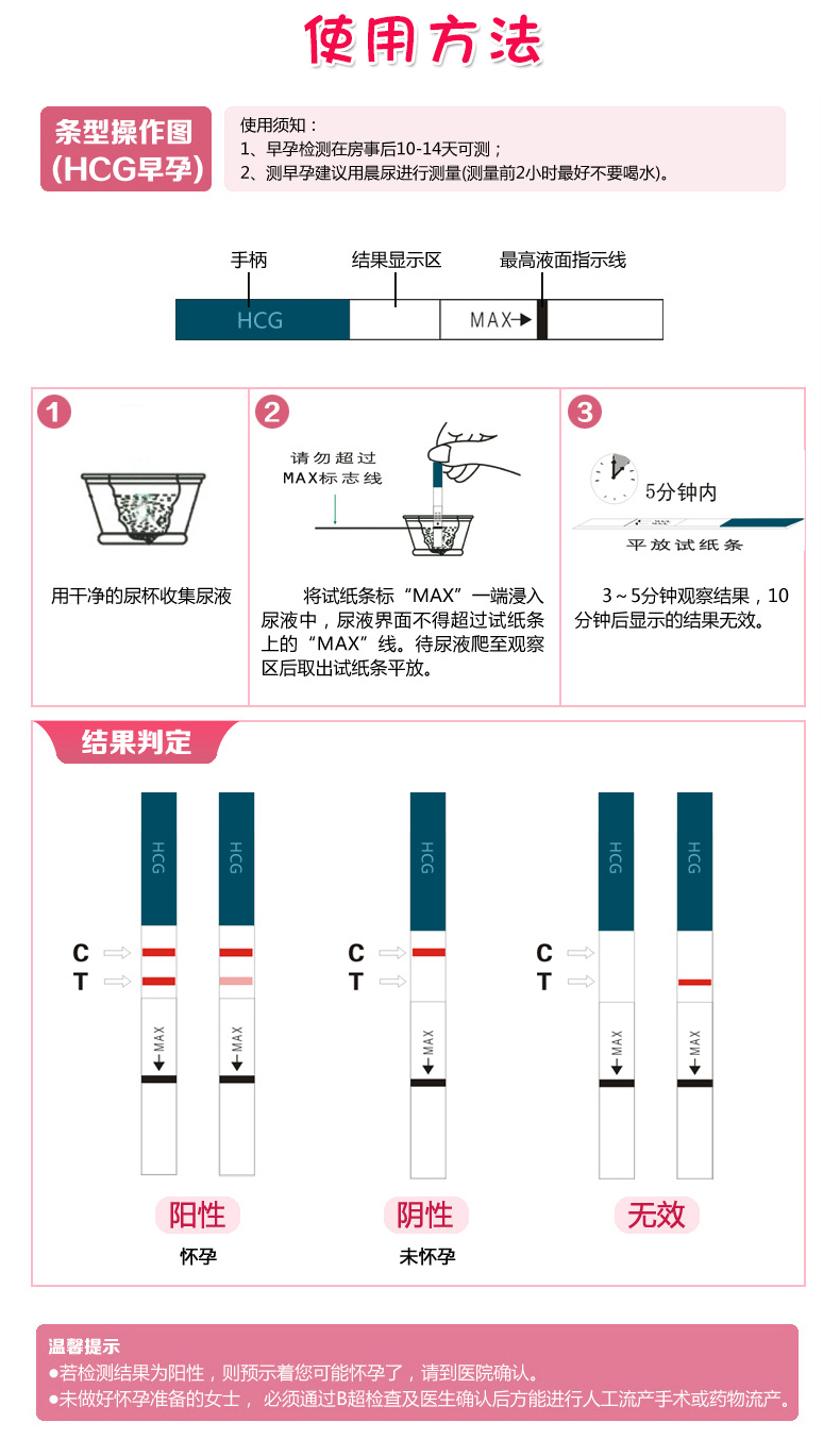 怎样使用验孕棒图解图片