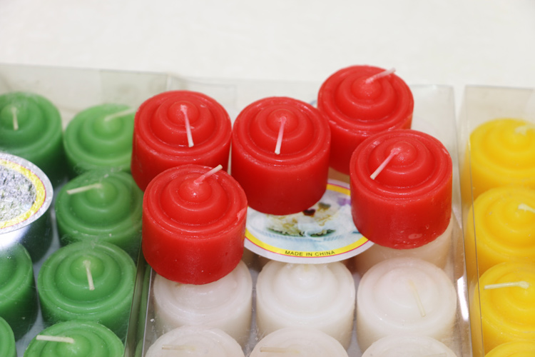 郝魅七彩圆柱形短粗蜡烛粗短香薰小蜡烛摆图味婚庆生日烛光晚餐浪漫