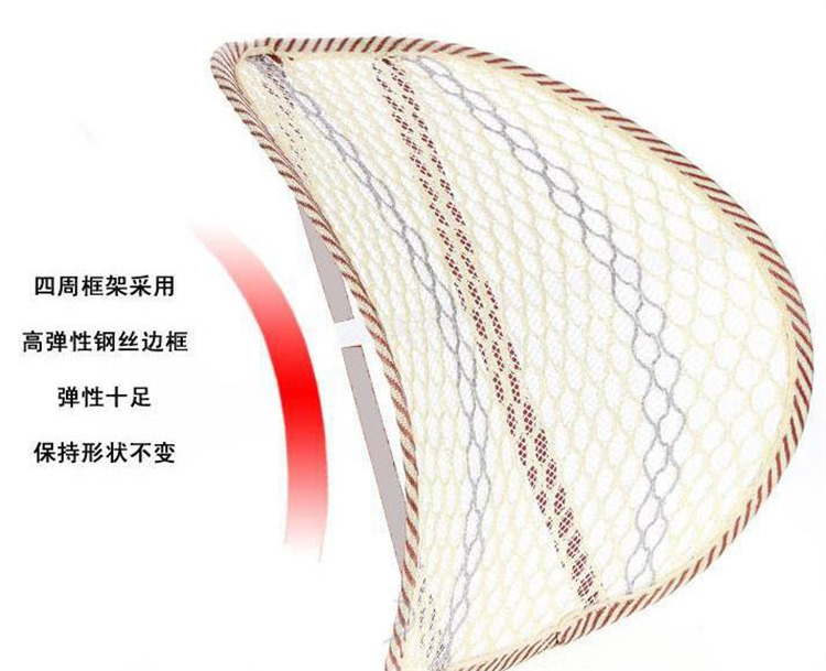 
                                        茗妃家纺 冰丝腰靠垫 夏季座椅透气腰垫 颜色随机 均码                