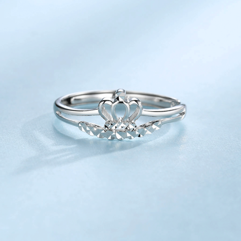 佐卡伊铂金戒指 pt950铂金皇冠戒指女活口戒指白金戒指送女友礼物表白