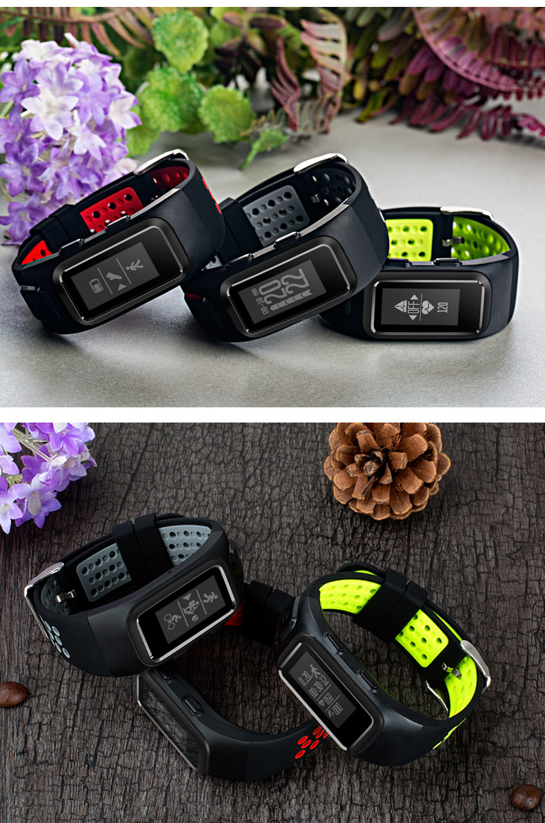 gps手环动态心率海拔气温气压睡眠监测防水电话信息提醒专业户外用品