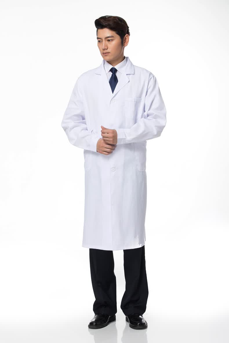 蓝色隔离衣防尘服 劳保工作服秋冬款搬运工装 白色实验罩衣大褂 藏蓝
