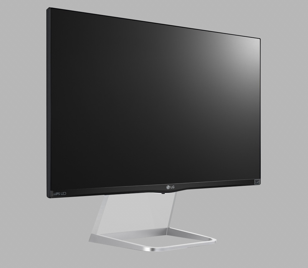 lg 24mp77hm 超薄窄边框悬浮液晶led电脑显示器ips硬屏