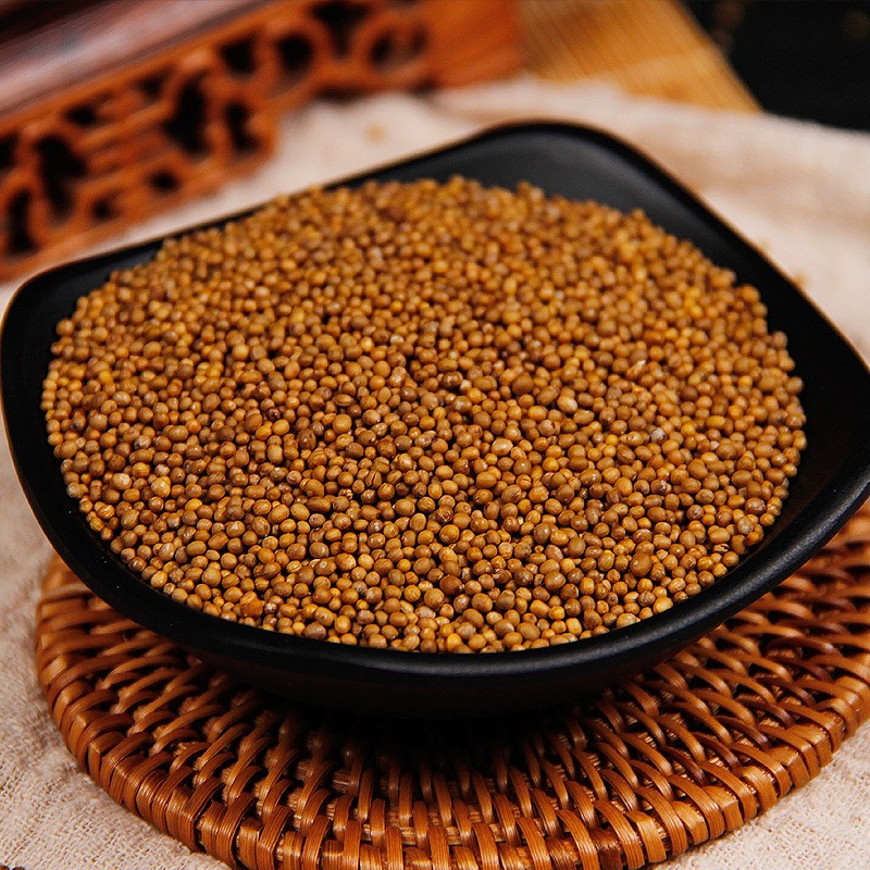 炒芥子500克中药材可搭炒莱菔子炒紫苏子炒白芥子三子籽可搭养亲汤茶