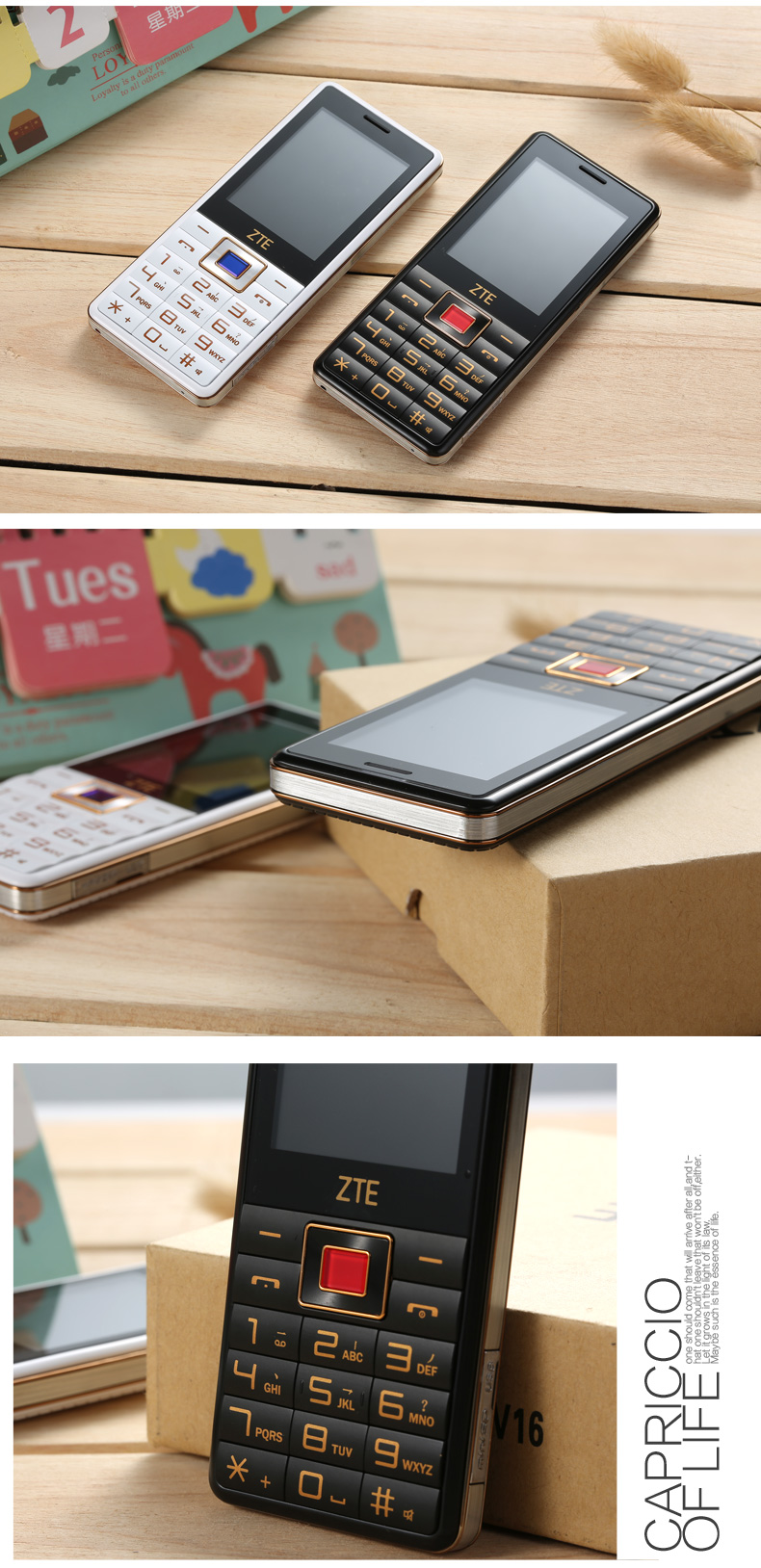 中兴（ZTE）ZTE-C V16 电信2G老人手机 白色
