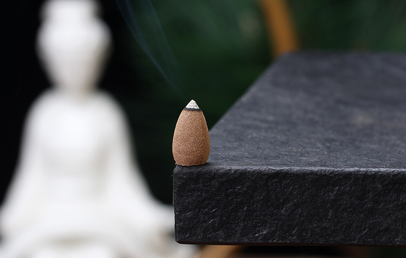 福笙堂 天然倒流香粒 熏香塔香 倒流香炉专用沉香檀香锥香流烟香室内