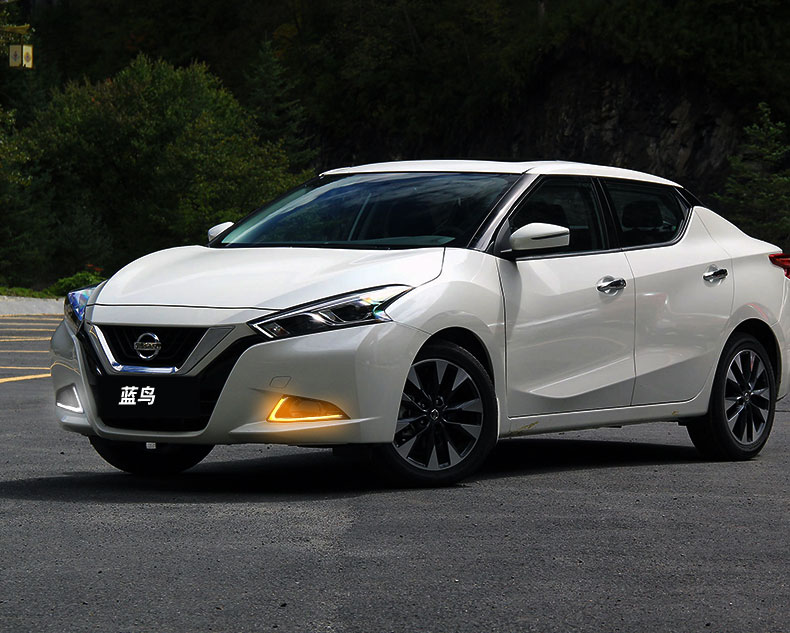 万威隆专用于17款日产新蓝鸟日行灯16款蓝鸟日间行车灯改装雾灯框导光