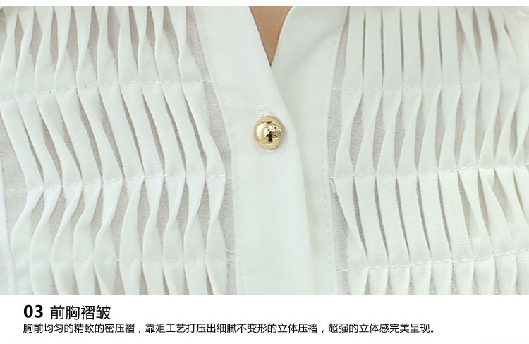 妍丽依尚 新款雪纺职业装女装套装夏装短袖衬衫套裙美容师工作服 白黑(套) S