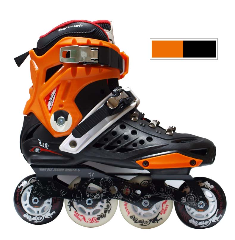 动力风f7旱冰鞋专业平花鞋成人轮滑鞋溜冰鞋直排轮滑鞋花式鞋 红色 43