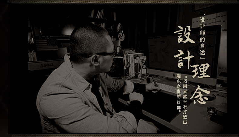 创琪 吊灯客厅灯美式简欧现代卧室书房餐厅仿铜铁艺灯具 8头配LED光源(暖光)