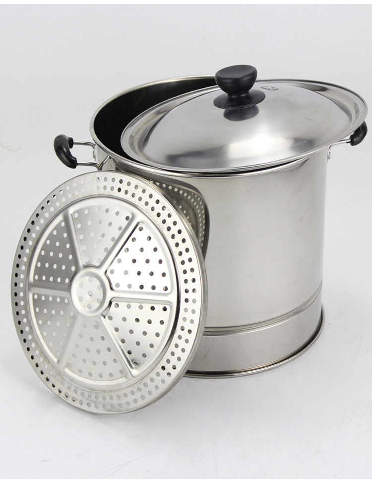 花画 蒸饭桶 饭甑大小沥米饭蒸饭器饭甄子蒸锅家用商用不锈钢甑子饭蒸