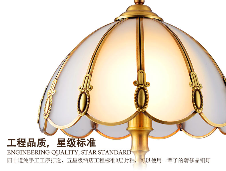 蔻驰 欧式全铜台灯 现代简约客厅书房卧室床头装饰铜台灯 350mm 台灯 预售发货时间请咨询客服