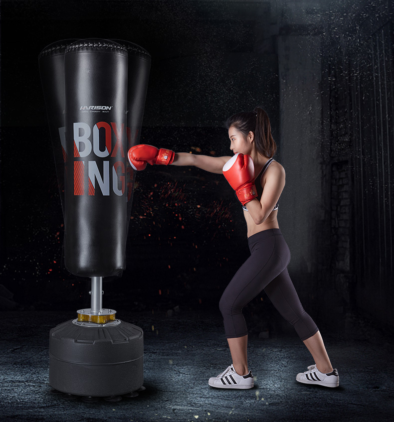 harison 拳击沙袋立式吸盘不倒翁沙包散打训练武术搏击家用健身器材