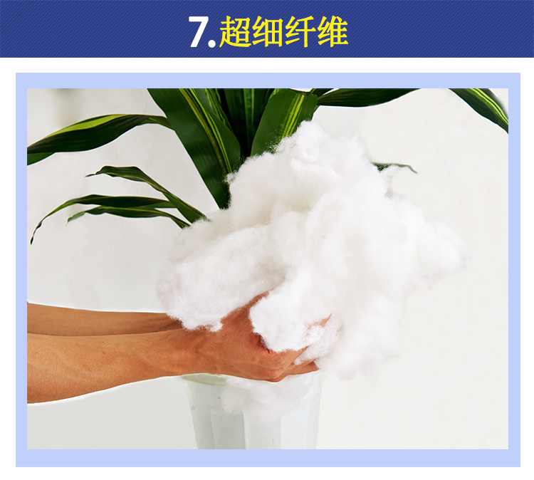 方若 卡尔系列高弹枕头压不塌护颈枕芯800g 卡尔-凤尾花 45*72cm 一对装