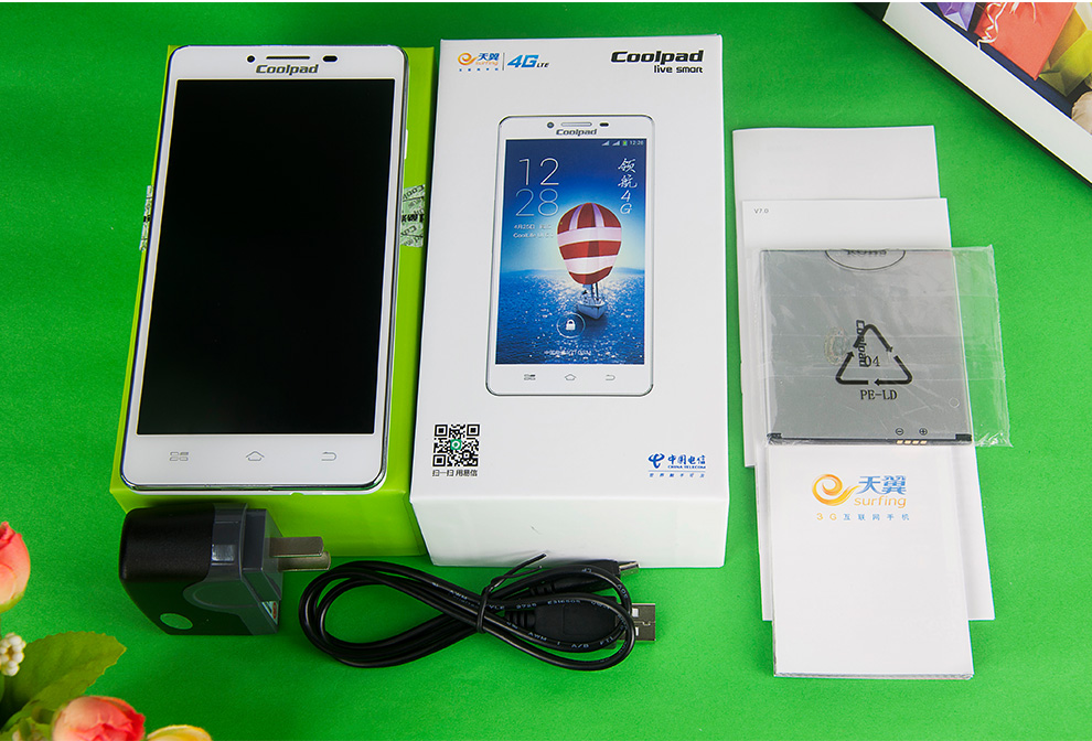 酷派 K1（5952）电信4G 双模双待 智能 手机（4G 存储） 白色 标配版