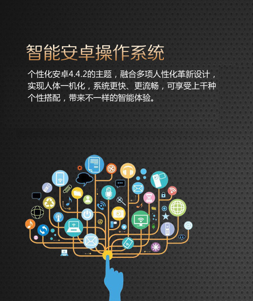 波导 V90 移动4G智能翻盖手机 双卡双待 金黑色
