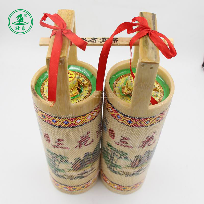 壮泉担子竹筒酒50度壮乡三花酒450ml×2筒米香型白酒桂林特产_ 5折