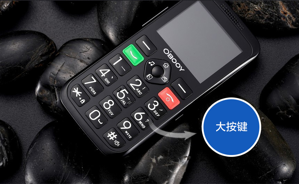 东信欧蓓(OBOOY) EA308 移动/联通2G 直板老人手机 白色