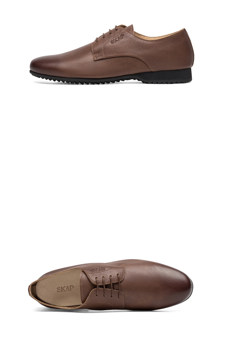 圣伽步(skap)轻质透气商务休闲鞋 系带德比鞋 男士青年皮鞋20812612