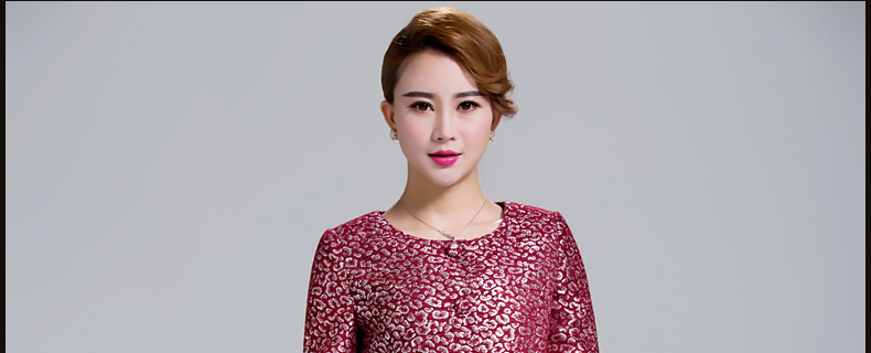 西悦2016春季品 中长款女士外套春秋 气质印花风衣女XY871 优雅红 L