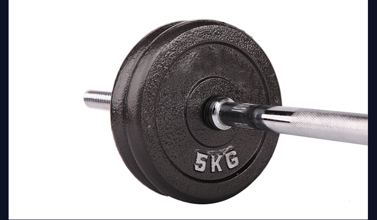 木芭克烤漆50kg公斤杠铃哑铃套装 杠铃 哑铃 组合套装 家用_ 7折现价