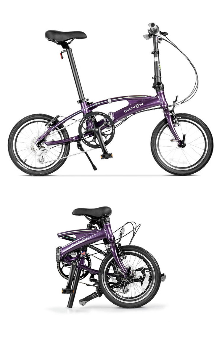 大行(dahon) 摺疊自行車16寸8速鋁合金摺疊車公路車,男女休閒單車.