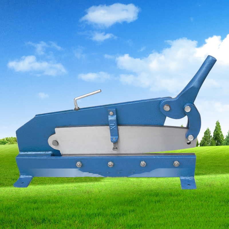 理线家手动剪板机铁皮剪板机2mm厚铜板铝板剪切铡刀切板机300mm单面刃