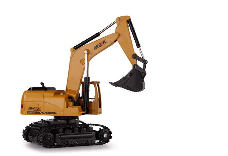 恒阔(hunkle) 恒阔遥控挖掘机合金遥控挖土机儿童玩具电动工程车男孩