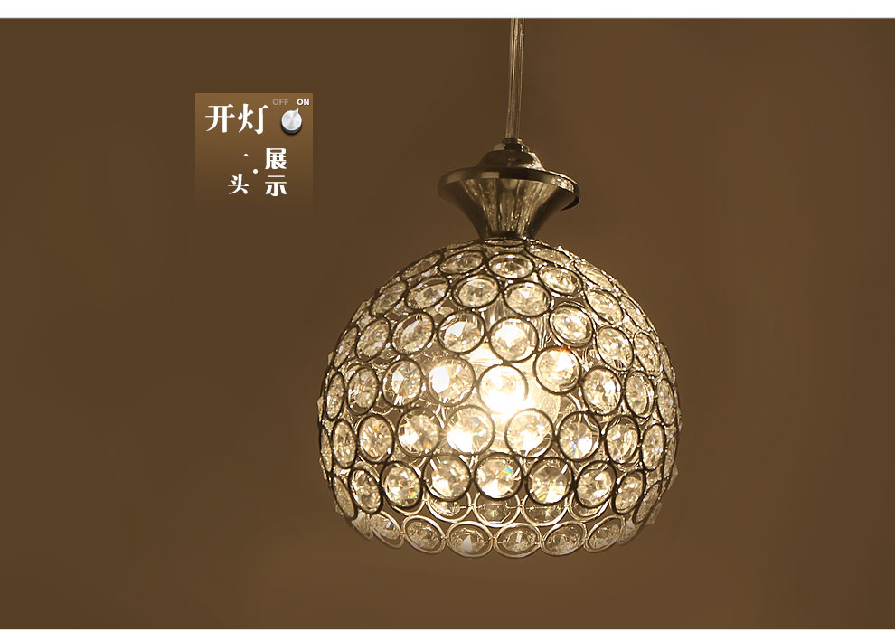 品拓 创意艺术现代简约美式乡村单头吊灯卧室餐厅吊顶灯聚吧台灯 单头白光