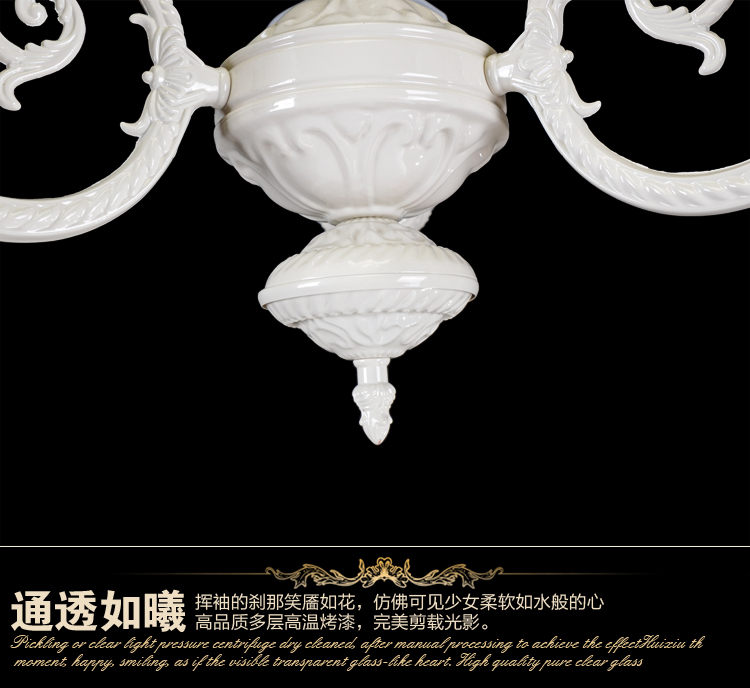 仿古欧式灯饰 欧式树脂吊灯 客厅餐厅卧室灯具6652上 6652-5上