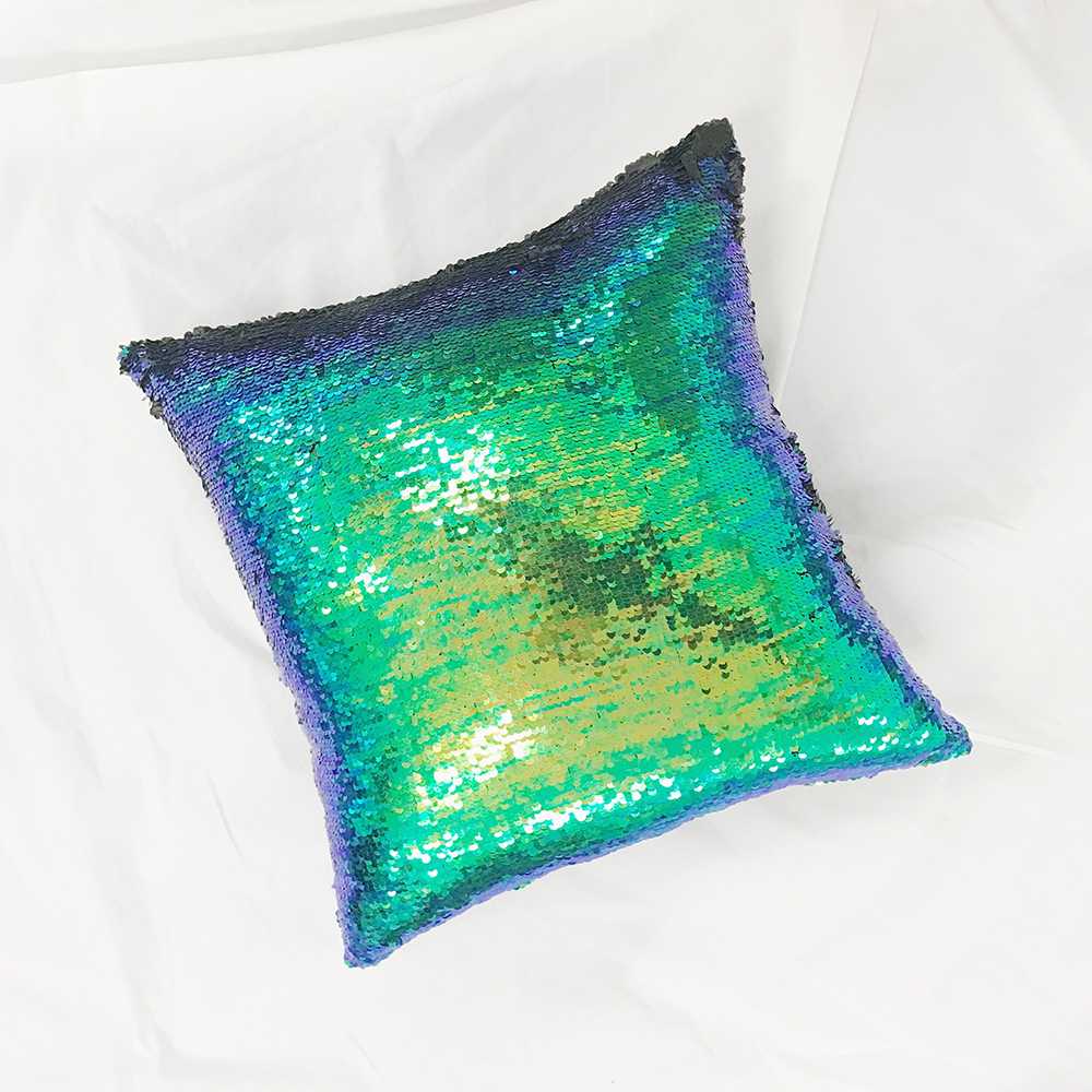 j亮片抱枕 变色魔术diy靠垫现代简约个性枕套 sn8619 4 40x40(枕套)