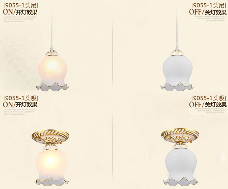 蒙特丽 客餐厅吊灯9055B-9头 欧式田园仿云石灯具 花朵(B)