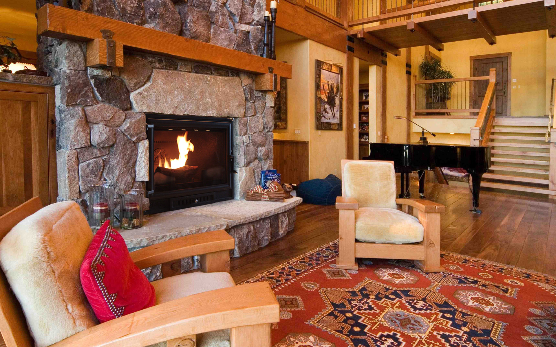 燃木真火壁炉铸铁 美式乡村别墅客厅家用欧式嵌入式取暖器 黑色_ 1折