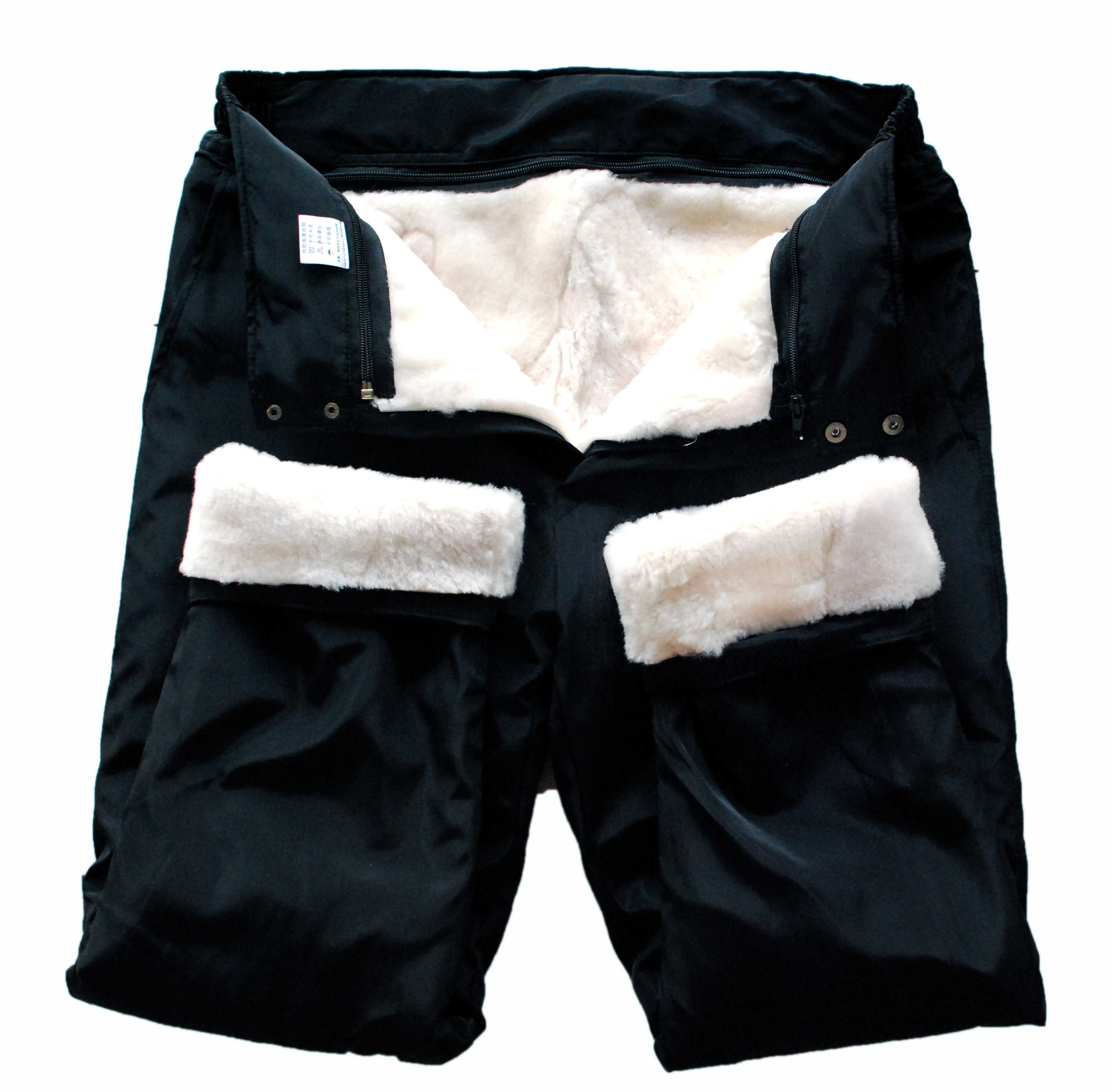 多吉獒秋冬男女羊皮裤皮毛一体裤子真皮羊剪绒羊毛裤户外保暖防风棉裤