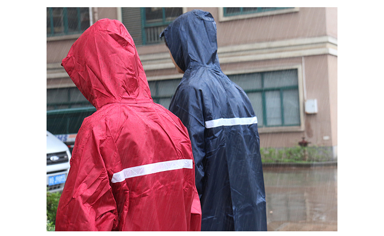 
                                                            Aprilsun 分体式雨衣 电动车单人摩托车自行车男士厚雨裤雨衣两件套装 深蓝色                