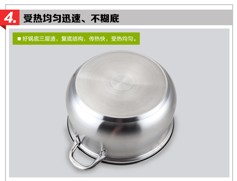 
                                        创壹（CHANCES） 不锈钢蒸锅三层多层复底大汤锅燃气电磁炉28cm30cm蒸汽锅不粘 28cm                