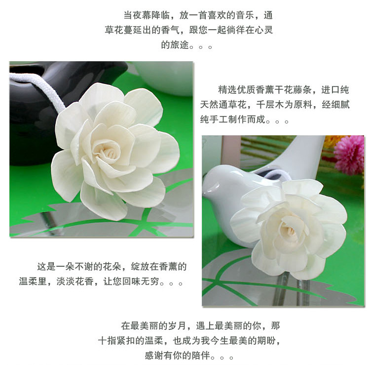 包邮爱情鸟无火香薰精油套装（进口精油不含酒精）情人节礼物生日礼物 白色-薰衣草