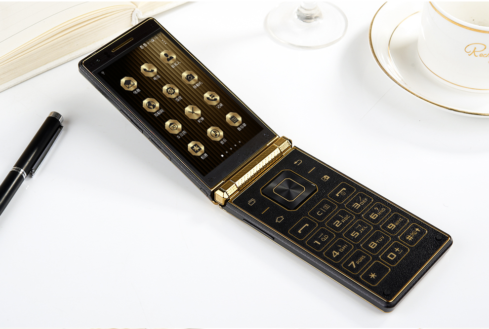 优思（Uniscope）U W2015 电信4G翻盖手机 双卡双待 金色