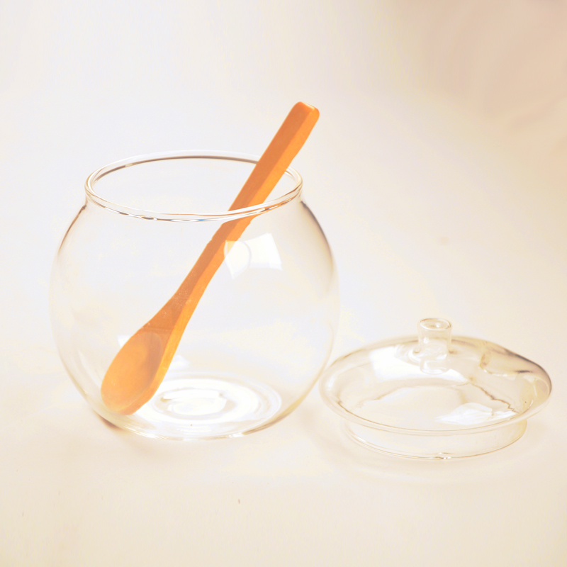 无铅透明玻璃调料瓶 白糖罐 盐罐 调味罐 厨房日用品 玻璃器皿 糖罐