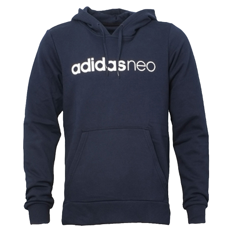 adidas阿迪达斯neo 17秋冬季新款男子休闲运动加绒卫衣连帽套头衫帽衫