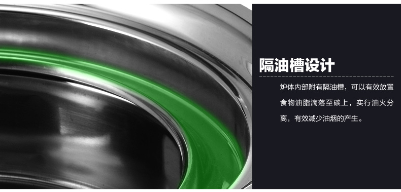 星普莱 木炭烤炉烤肉炉烤肉盘麦饭石烤盘炭烤不沾无烟韩式烧烤炉 K004