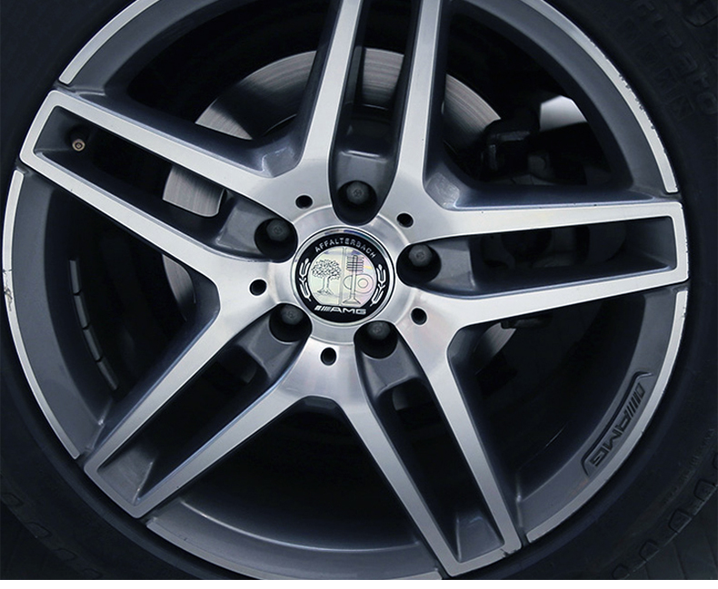 点缤奔驰专用轮毂标新c级e级s级gla级glk级glc改装轮毂盖车标轮毂中心