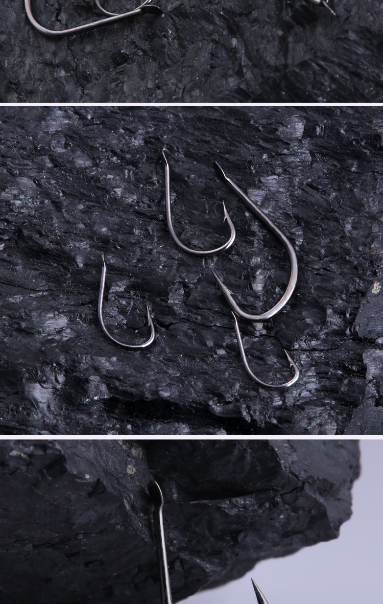 200枚装伊豆鱼钩歪嘴 散装鲫鱼钩钓鱼钩 渔钩有倒刺 3#【200枚装有