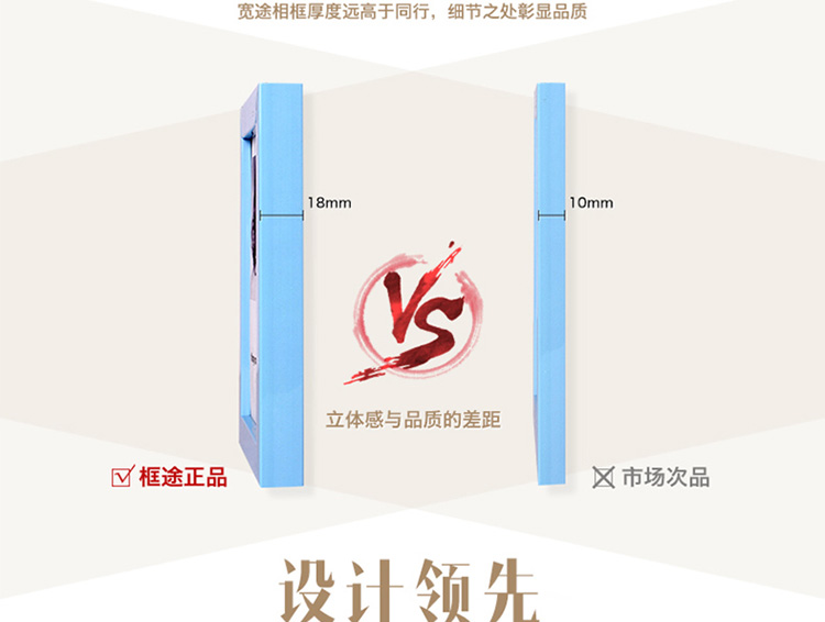
                                        宽途 塑料照片框 欧式相框 时尚创意简约环保现代客厅简约挂墙组 多色 多尺寸 横竖可摆 红木色 6寸 (横竖可挂)                