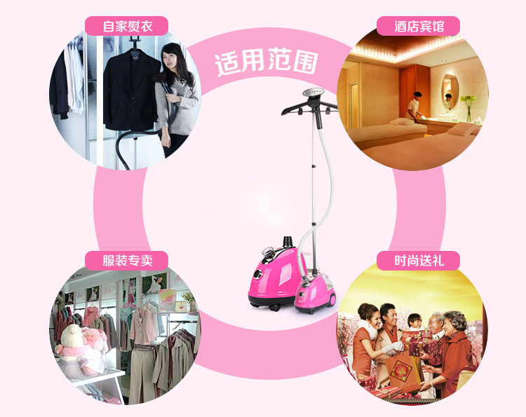 
                                        爱妻 蒸汽挂烫机 家用电熨斗 蓝                